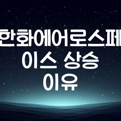 한화에어로스페이스 2025 핵심 모멘텀은? | 2025년 한화에어로 상승 이유