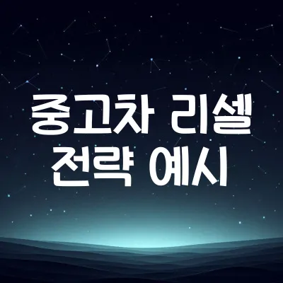 실패 없는 중고차 투자 전략 | 수익 내는 리셀 투자 노하우 1 실패 없는 중고차 투자 전략 | 수익 내는 리셀 투자 노하우