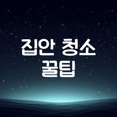 집 먼지 줄이는 방법 | 알레르기 예방 청소법