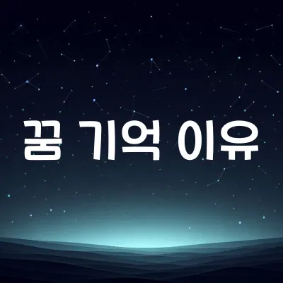 왜 잠에서 깨면 꿈이 잘 기억 안 날까 | 뇌의 기억 저장 메커니즘 1 왜 잠에서 깨면 꿈이 잘 기억 안 날까 | 뇌의 기억 저장 메커니즘